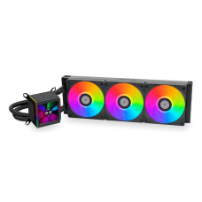 Lian Li Galahad II LCD 360 AIO RGB CPU Liquid Cooler, 2.88” IPS LCD Screen, Asetek 8th Gen 3600 RPM Pump, 120mm FDB Fans, Up to 2450 RPM Fan Speed, 79.9 CFM Airflow, Black | G89.GA2ALCD36B.00